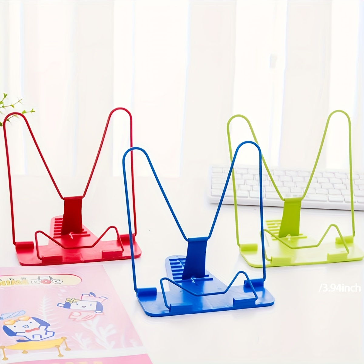 Tablet Accessories For Reading - Suporte de Livro Dobrável para Mesa,