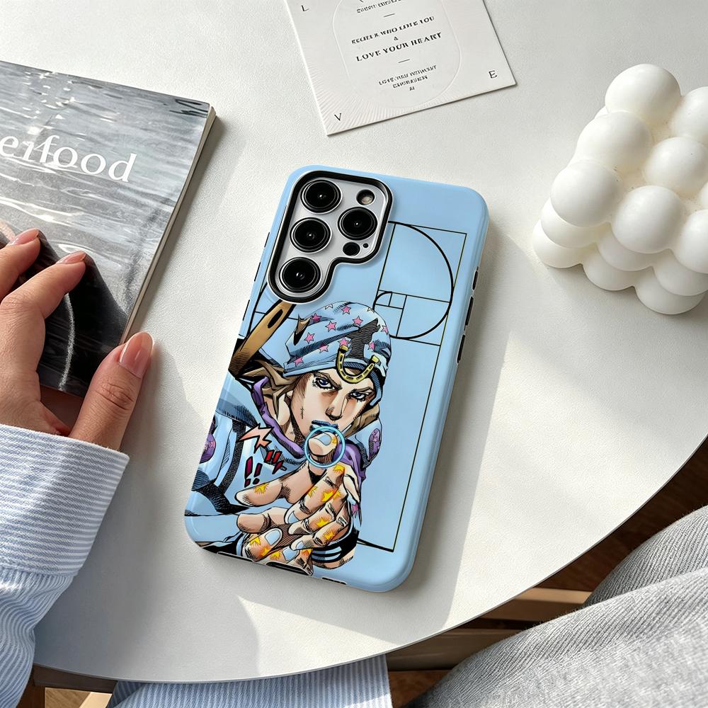 Samsung Galaxy S24 - Capa de Telefone Anime J-JOJO Steel