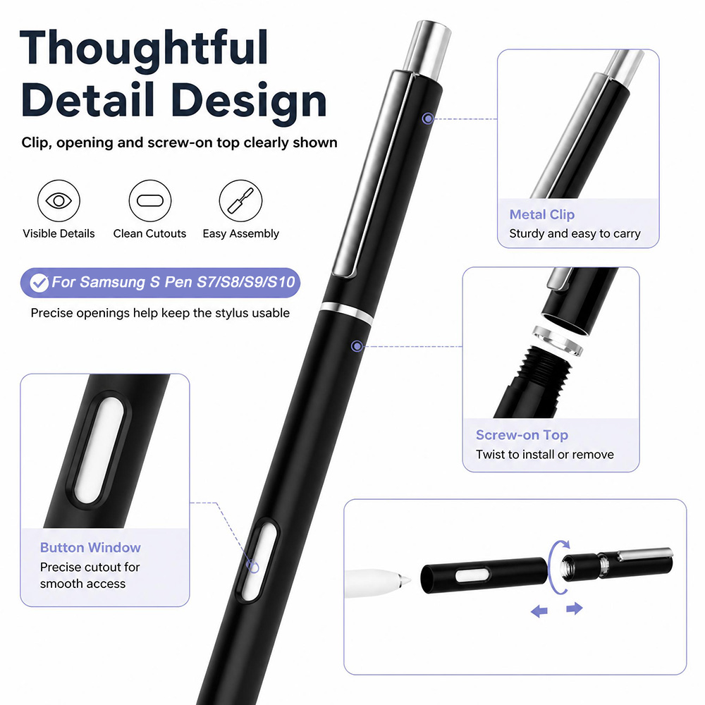 Novo Estojo para Caneta S Pen  - Samsung Tablet S9 Accessories avaliação e preço