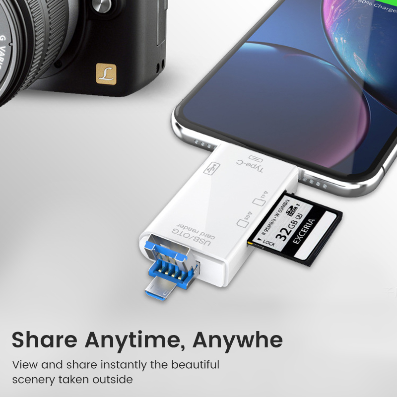 Leitor de cartão usb tipo c 6  - Tablet Accessories For Reading avaliação e preço