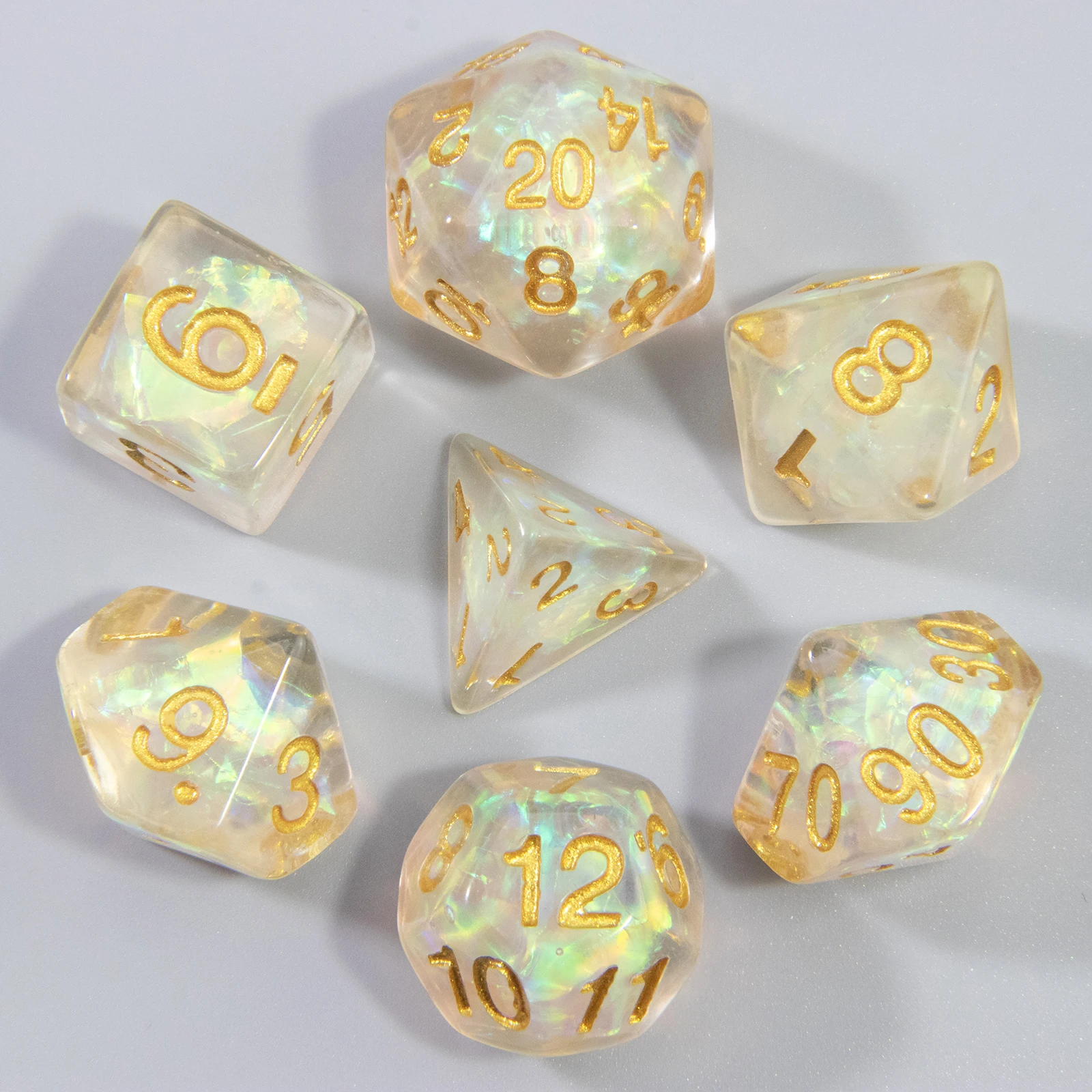 Sequin Dice Polyhedral Dice Se - Tablet Accessories Set avaliação e preço