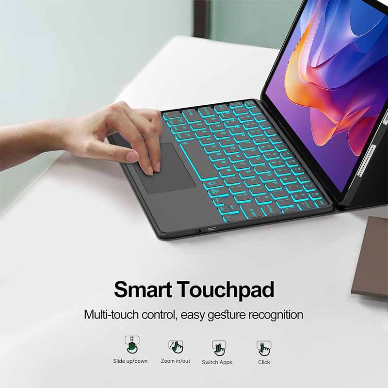 Capa de teclado com luz de fun - Bluetooth Trackpad avaliação e preço